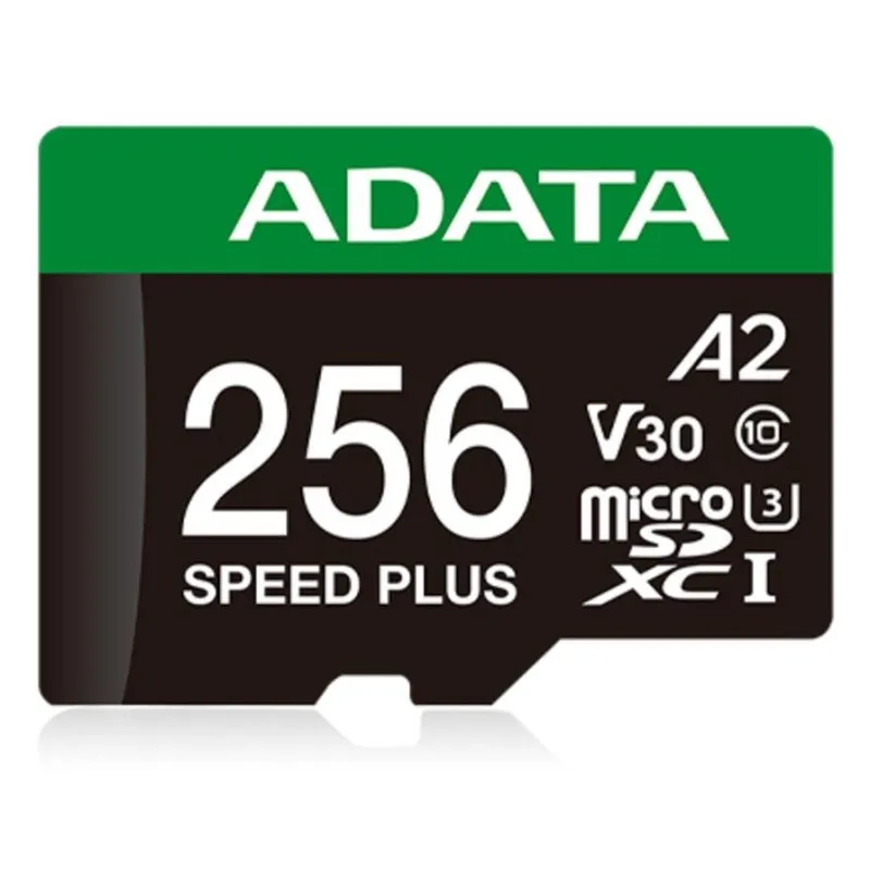 Scheda microSDXC ADATA Speed Plus 256 GB UHS-I U3 A2 V30 Classe 10