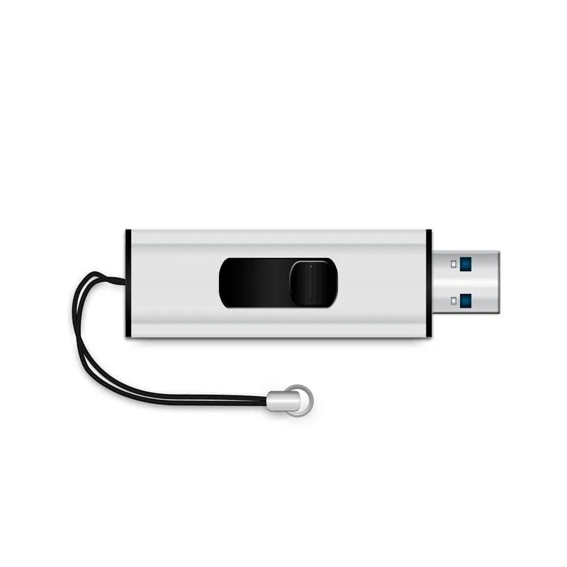 Chiavetta USB MediaRange MR914 8GB USB-A 3.2 Gen 1 scorrevole nero argento