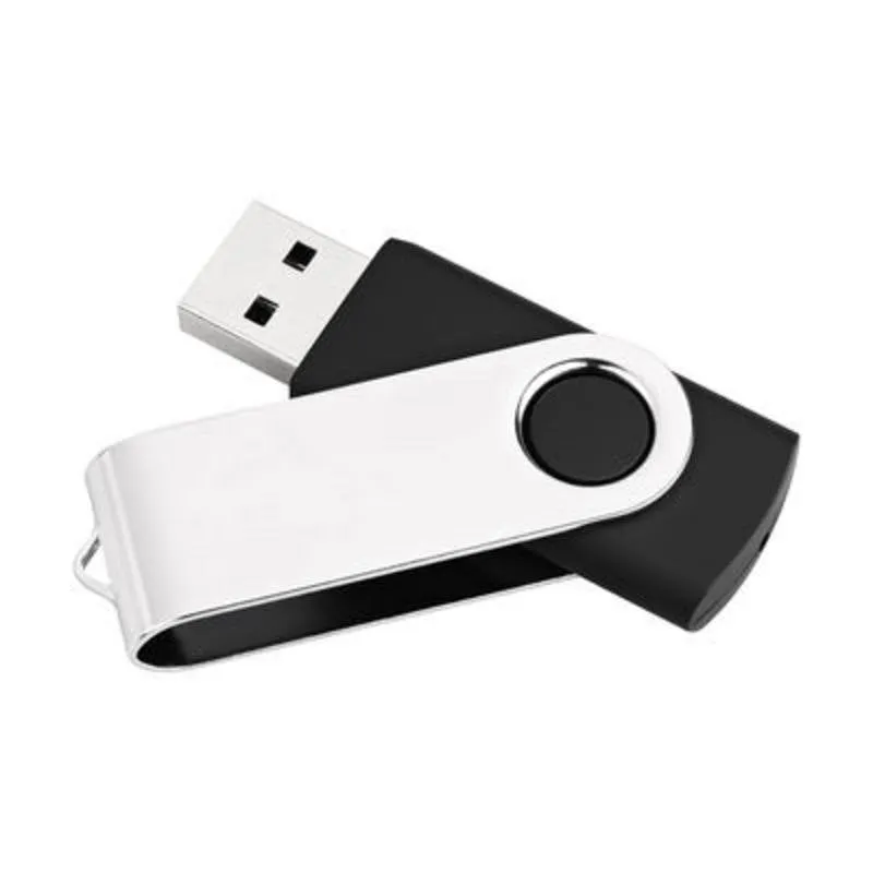 Chiavetta USB MediaRange MR908NTRL 8GB USB 2.0 girevole nero argento