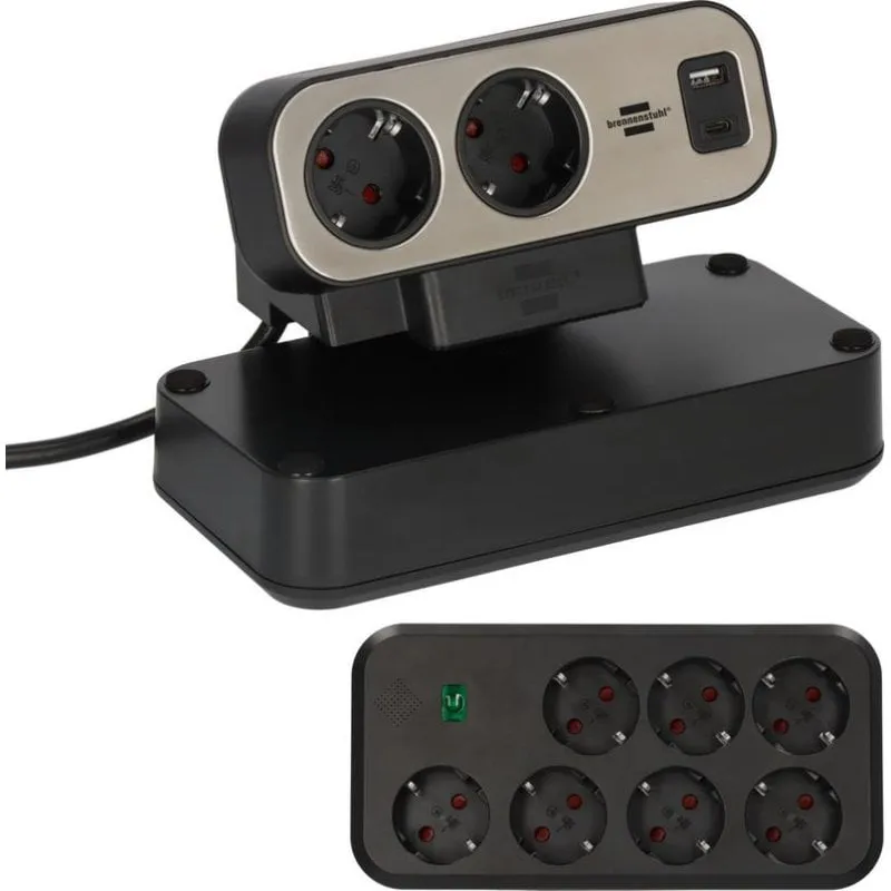 Multipresa Brennenstuhl 1153580210 9 prese con USB-A e USB-C protezione