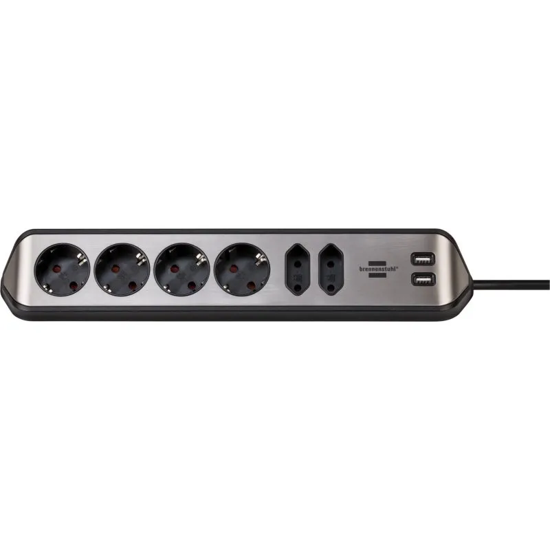 Multipresa Brennenstuhl 1153590610 6 Prese 2 USB-A 3,1 A