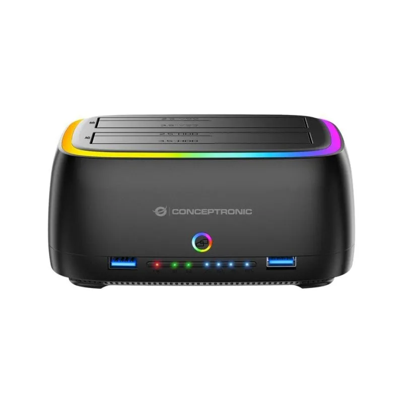 Caja PC Conceptronic DONN36B 2.5"/3.5" ABS Nero USB-A Hot Swapping