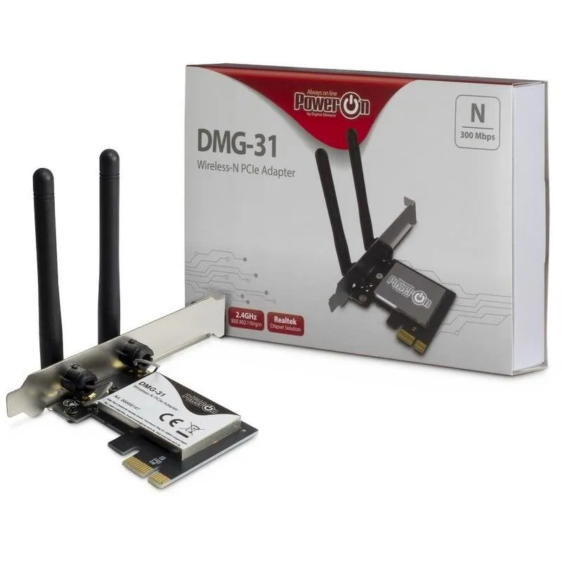 Scheda Rete Inter-Tech DMG-31 PCI Express 300 Mbit/s Wi-Fi 4 2,4 GHz
