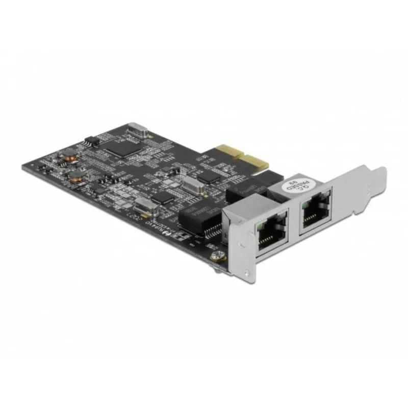 Scheda di Rete DeLOCK 89530 PCI Express x2 2 x RJ45 2,5 Gigabit LAN Profilo Basso