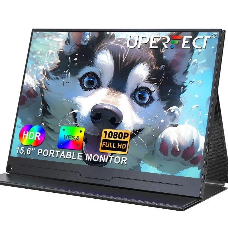 Monitor PC Uperfect 15,6" FullHD 60Hz IPS Opaco 100% sRGB USB-C HDMI Portatile