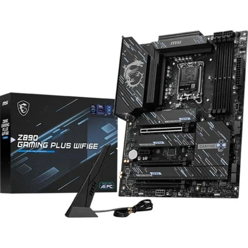 Scheda Madre MSI Z890 GAMING PLUS WIFI6E Intel Z890 LGA 1851 DDR5 ATX RGB