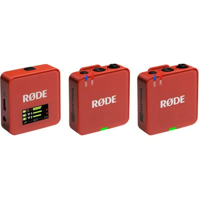 Microfono Rode Wireless GO Gen 3 USB omnidirezionale rosso scuro