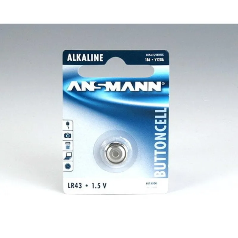 Pila a bottone Ansmann LR43 Alcalina 1,5V