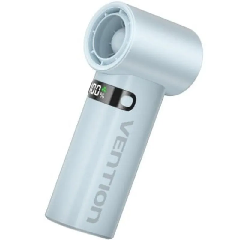 Mini Ventilatore Portatile Vention PBES0-ML 11,1Wh 100 Velocità USB-C 3000mAh LED Blu