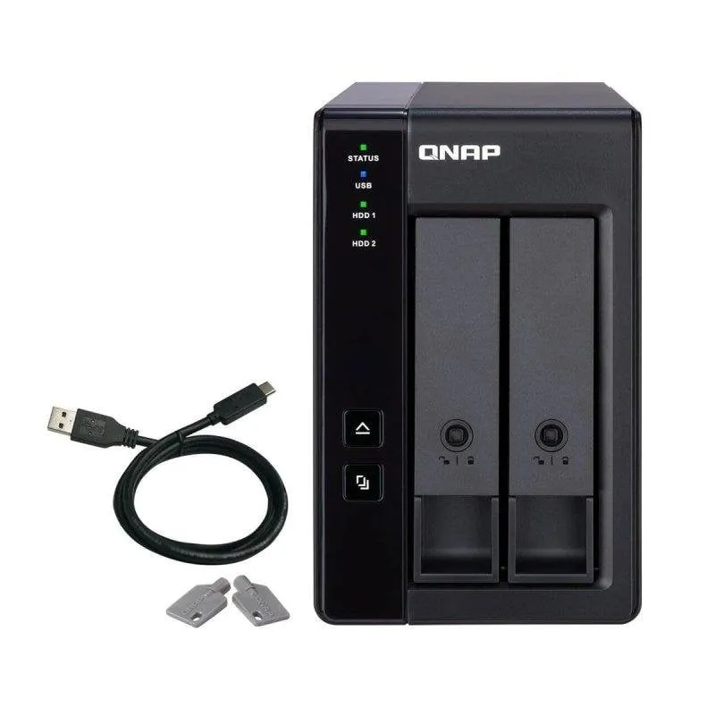 Disco Rigido Esterno QNAP 2 Bay USB-C RAID TR-002 Hot-Swap