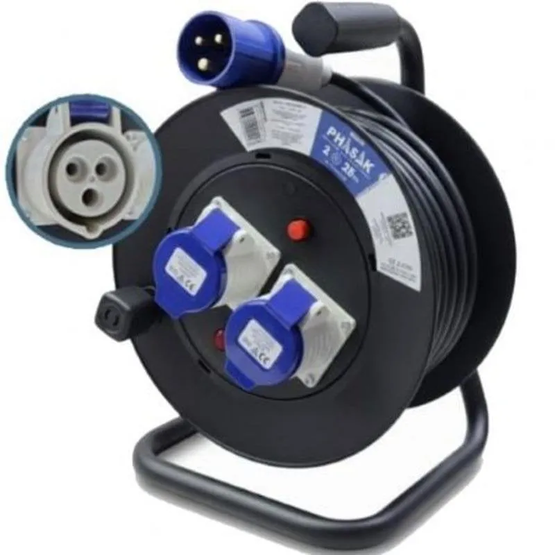 Multipresa Phasak BN 3475 2 prese con protezione e cavo 25 m