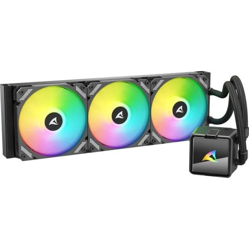 Raffreddamento Liquido Sharkoon S60 ARGB 360mm 3 RGB Ventole Compatibile AMD/Intel