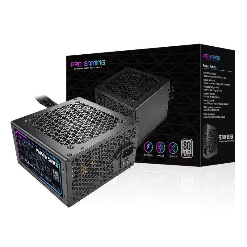 Fuente de Alimentación ProGaming PG750W 750W Certificazione 80 Plus Silver Silenziosa