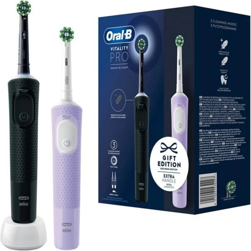 Spazzolino Elettrico Oscillante Rotativo Braun Oral-B Vitality Pro 3 Modalità Timer