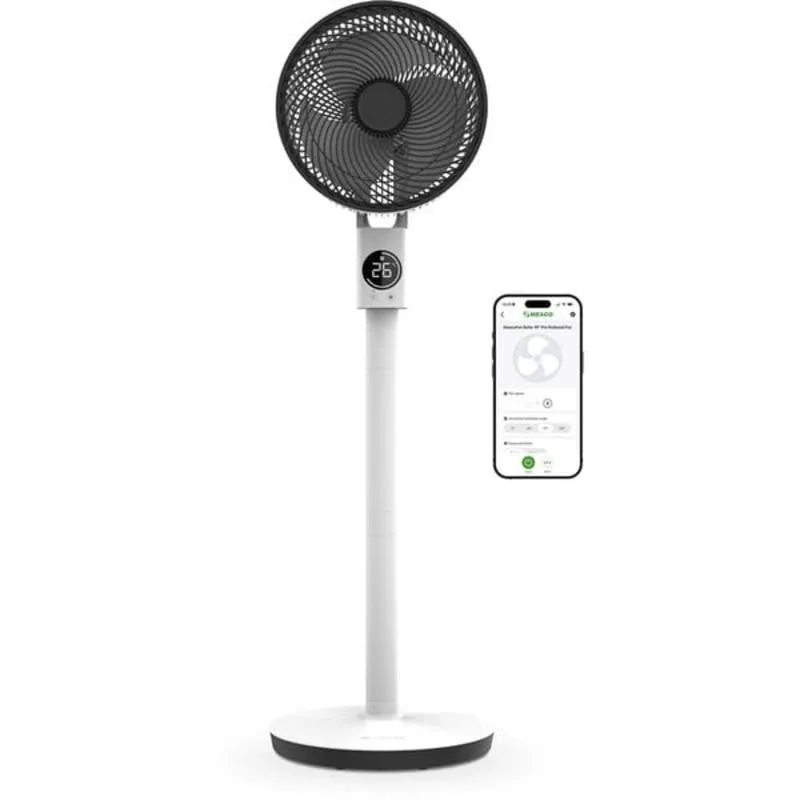 Ventilatore a Piantana Meaco Sefte 26W Motore DC Ultra Silenzioso Telecomando Timer