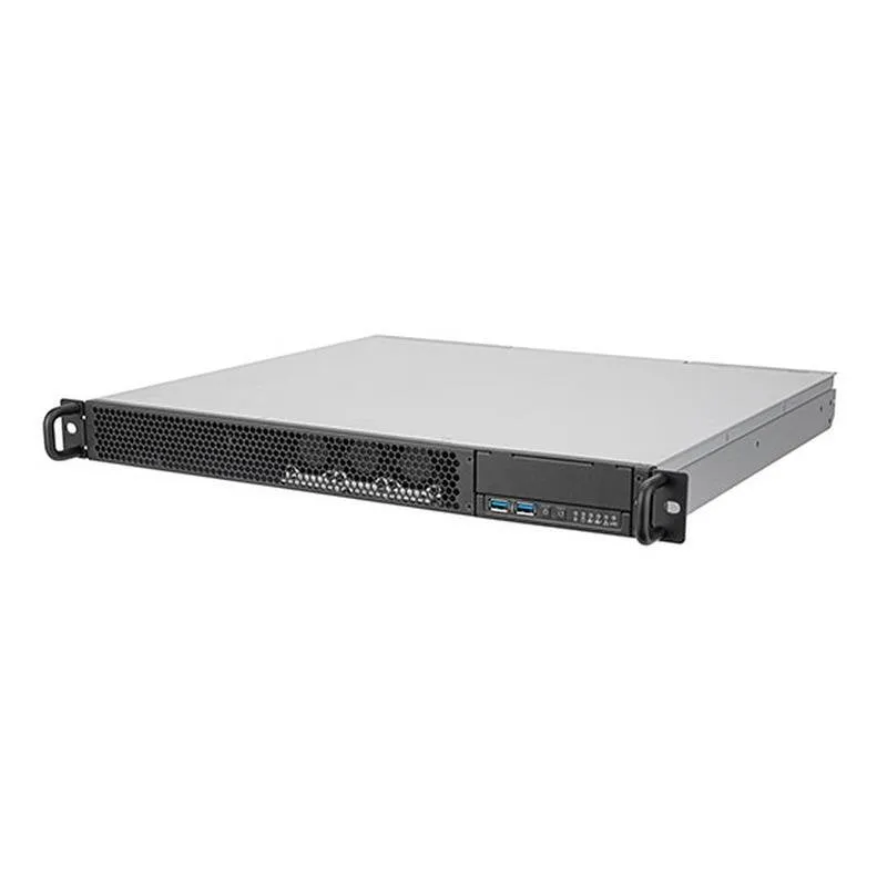 Server SilverStone SST-RM100 chassis rack 1U ATX nero 2x USB 3.0