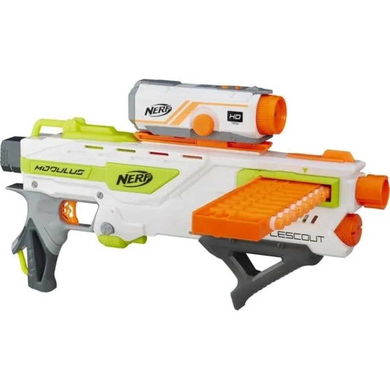 Pistola Nerf Hasbro Modulus BattleScout ICS-10 con Camera HD