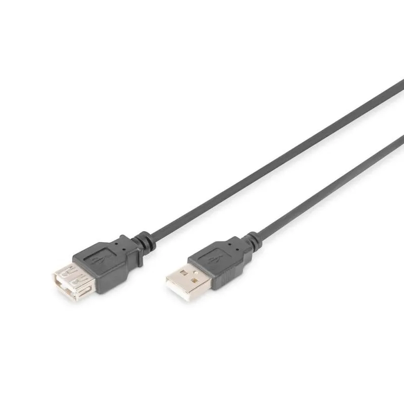 Digitus AK-300202-018-S Prolungatore USB-A 2.0 1,8 m Nero