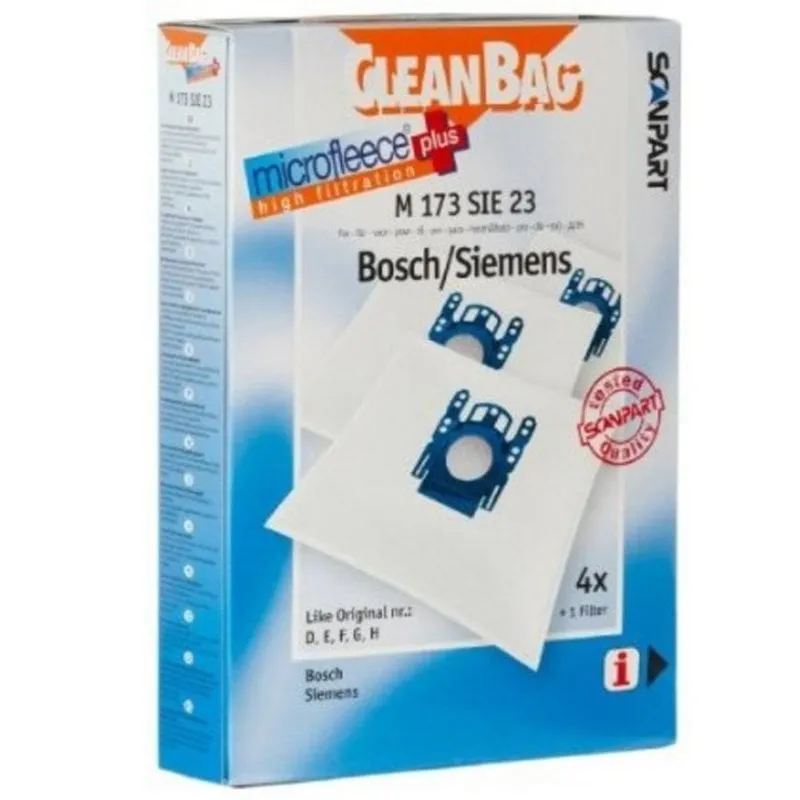 Sacchetto aspirapolvere Bosch Siemens Cleanbag M 173 4 pezzi