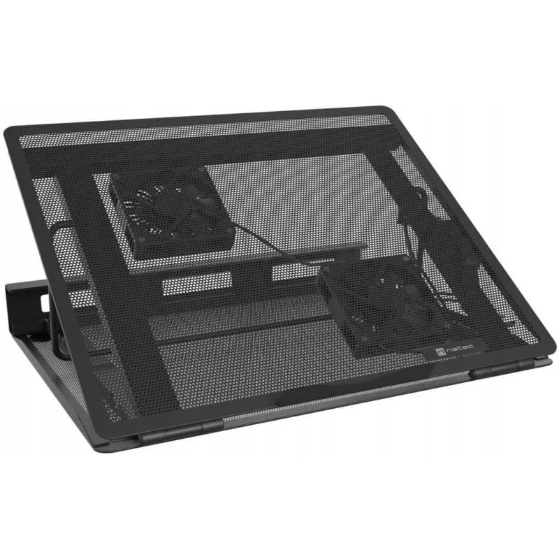 Supporto refrigerante portatile Natec Tern 2 Plus 2 ventole magnetiche fino a 17,3"