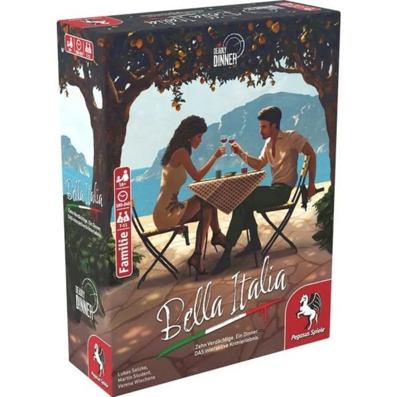 Gioco da Tavolo Pegasus Deadly Dinner Bella Italia Cooperativo 7-11 Giocatori