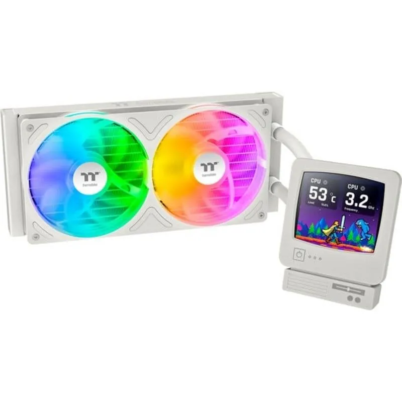 Refrigerazione Liquida Thermaltake Retro 240 Ultra ARGB 240 mm 2 Ventole Beige