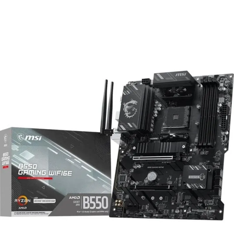 Scheda Madre MSI B550 GAMING WIFI6E AMD B550 AM4 DDR4 ATX WiFi 6E RGB