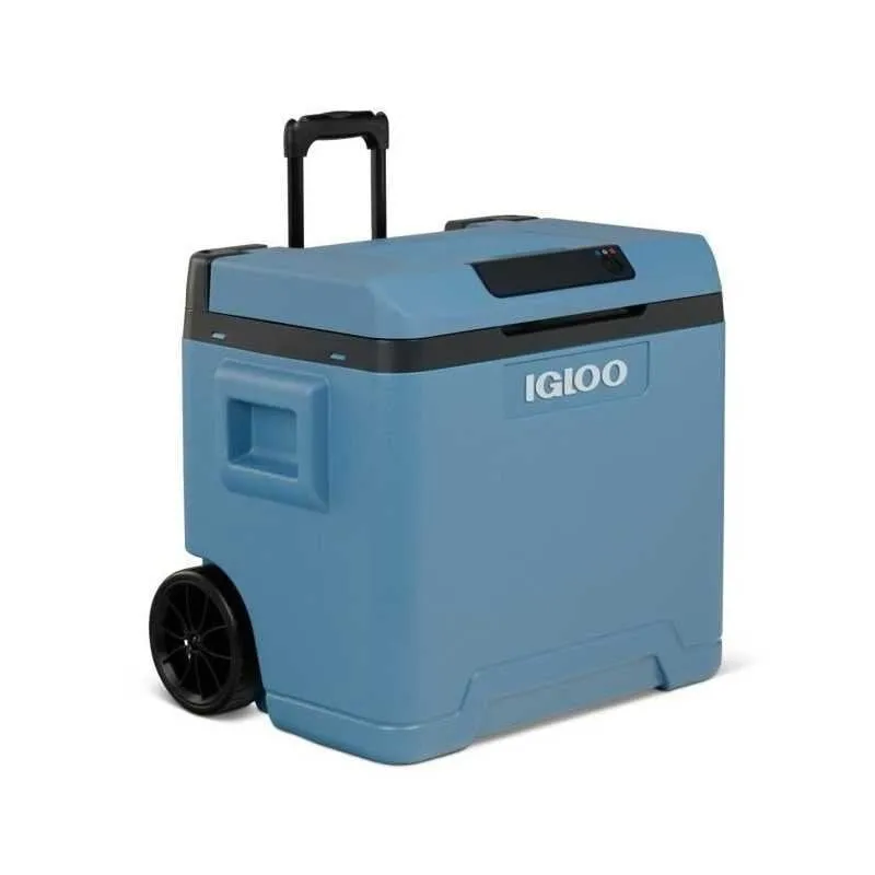 Frigorifero portatile Igloo 42L Blu Raffreddamento Peltier 12V 230V Ruote