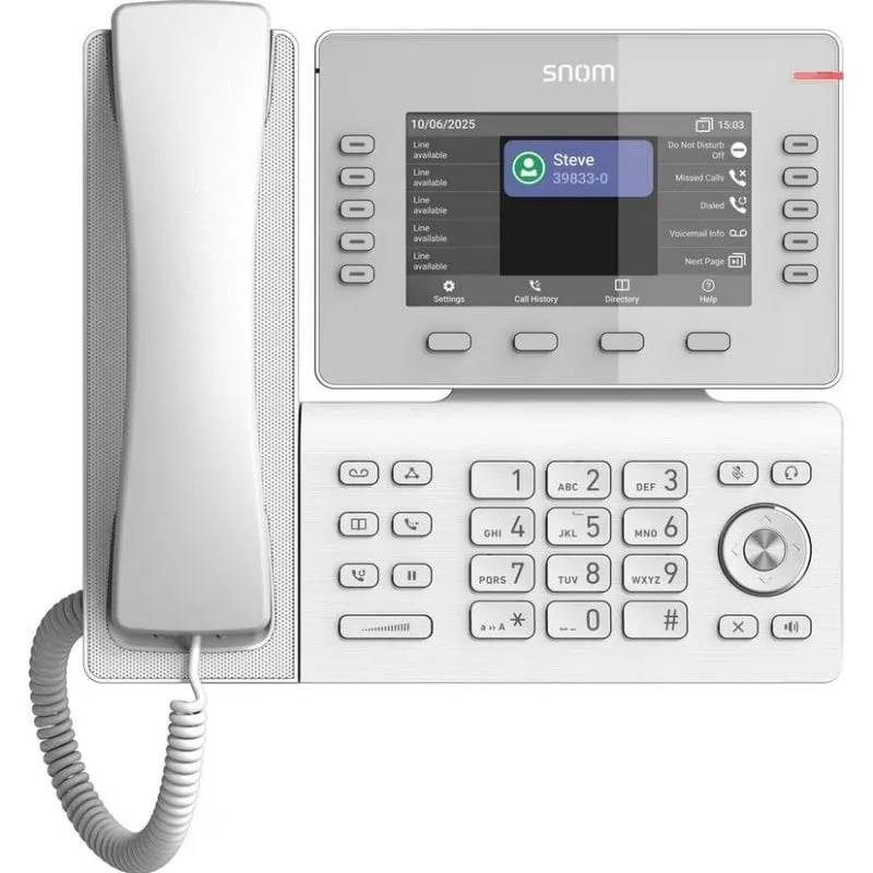 Telefono VoIP Snom D815WB 5" Bianco WLAN Bluetooth