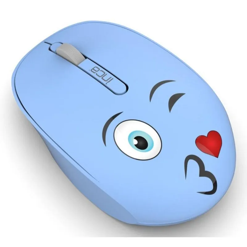 Mouse Inca IWM-245RM wireless 1200 DPI ambidestro blu con ricevitore nano
