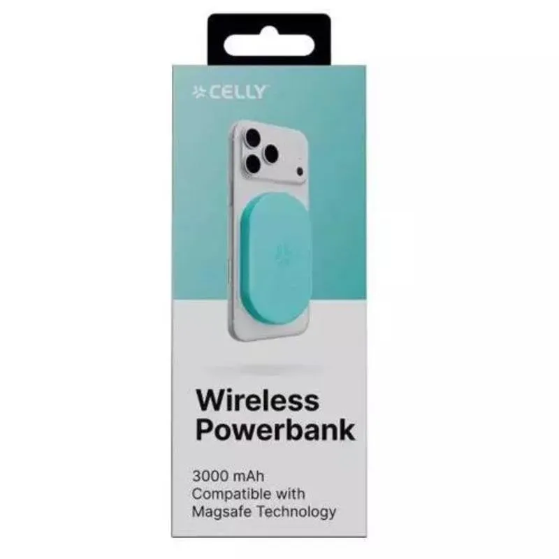 Batteria esterna Celly 3000 mAh USB-C Turquoise