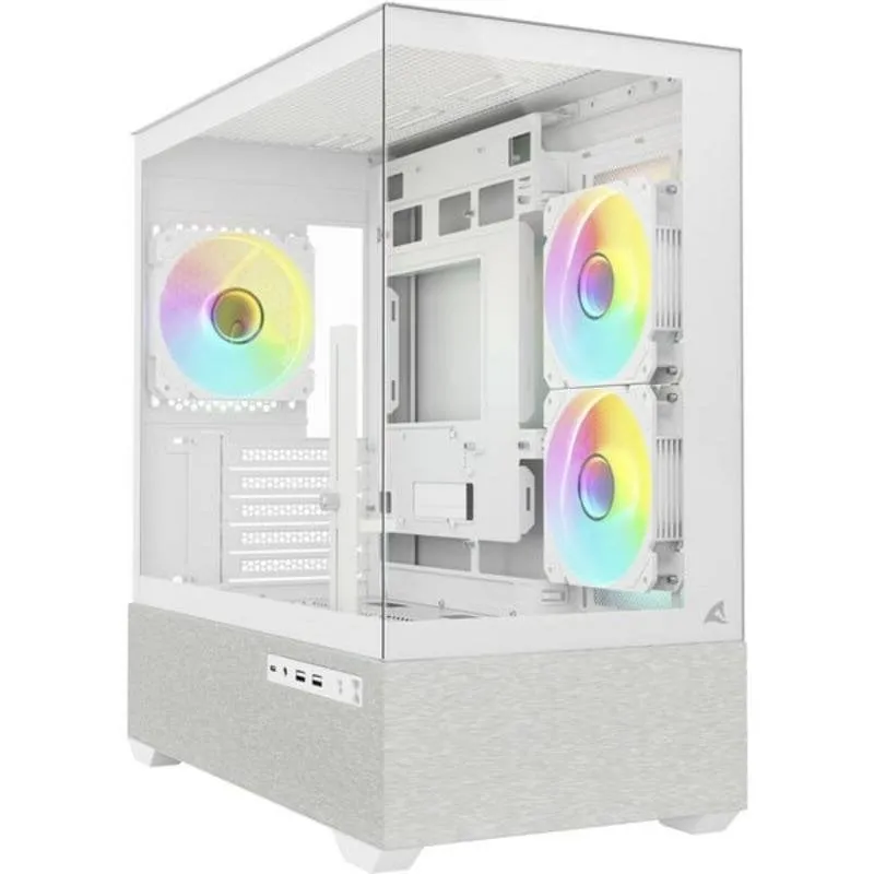 Case Sharkoon MK7 ARGB Bianco µATX con Finestra