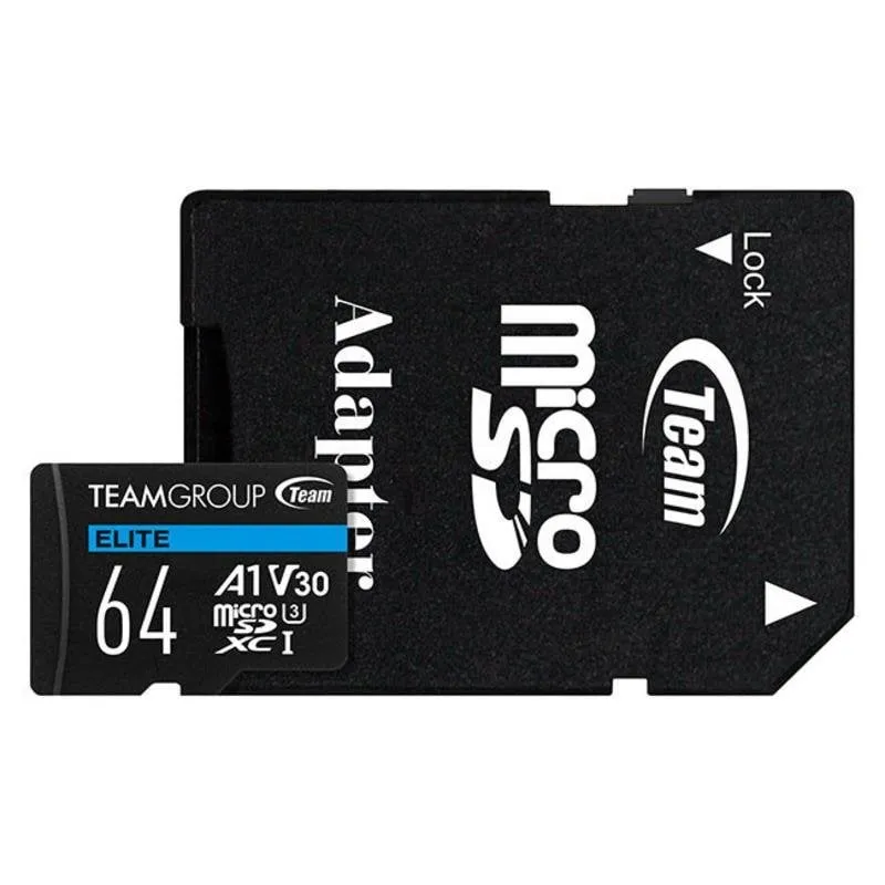 Scheda microSD Team Group Elite 64GB UHS-I U3 V30 A1 4K UHD