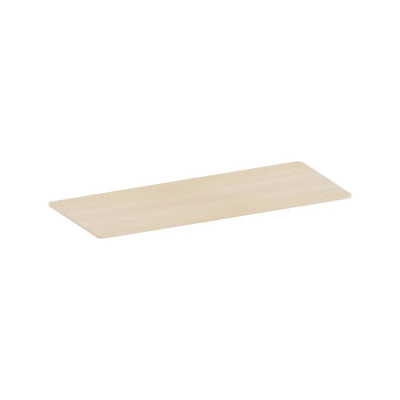 Scrivania Kimex 150-0418 180 x 75 cm Bordi Arrotondati Legno Naturale