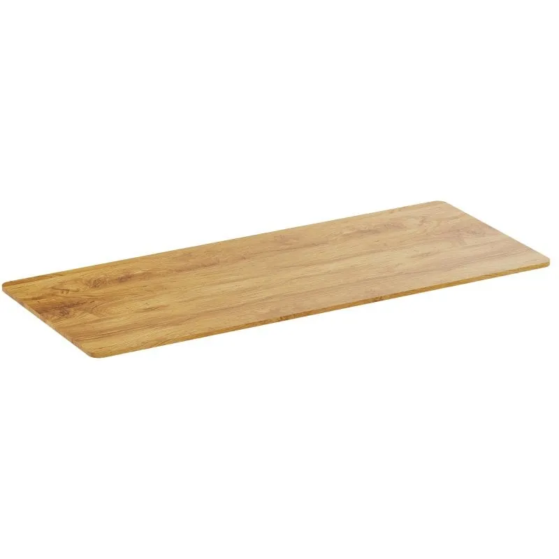 Scrivania Kimex 150-0618 180x75 cm Bordi Arrotondati Legno Chiaro Rustico