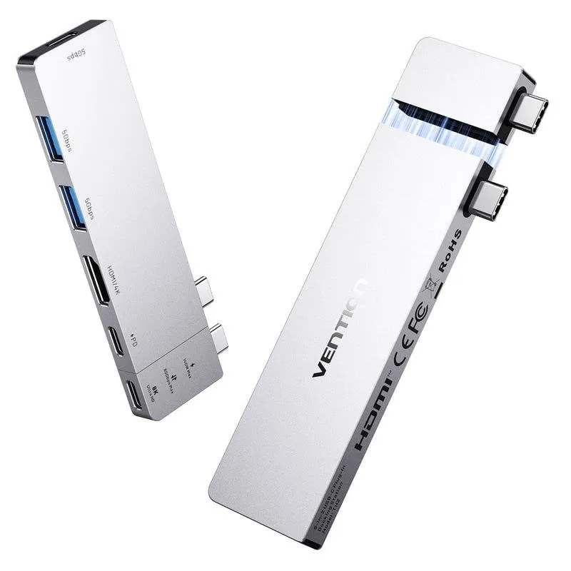 Dock USB-C Vention THZH0 HDMI 4K USB 3.0 Thunderbolt
