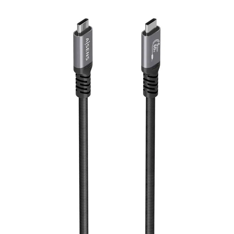 Cavo USB-C Aisens 10m 60W 5Gbps 4K@60Hz Nero