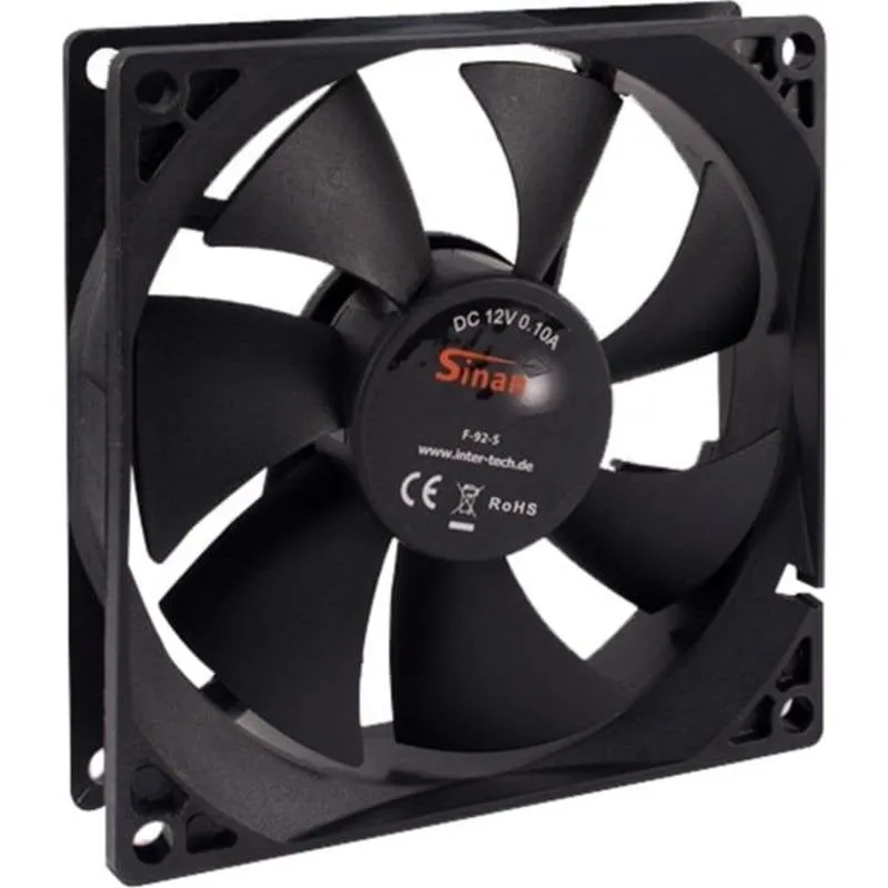 Raffreddamento Aria Inter-Tech 92 mm 1500 RPM 24 dB 3-pin Universale