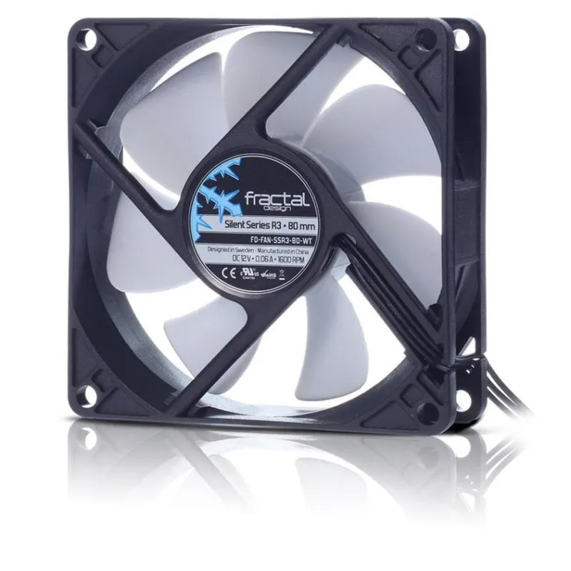 Raffreddamento Aria Fractal Design Silent Series R3 80 mm 1600 RPM Silenzioso