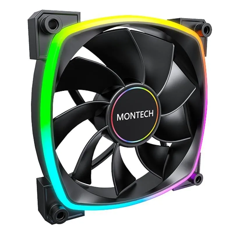 Raffreddamento Aria Montech 140 mm RX140 PWM LED RGB indirizzabile
