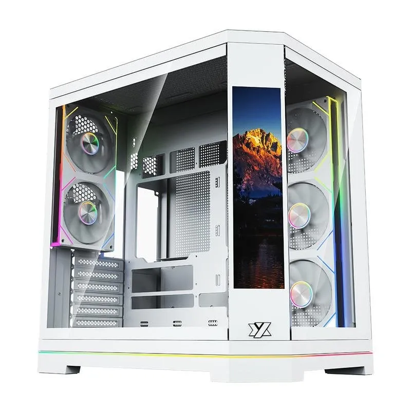 Case PC XYZ NEUTRON X PRO Midi Torre Display 9.1" Bianco BTF