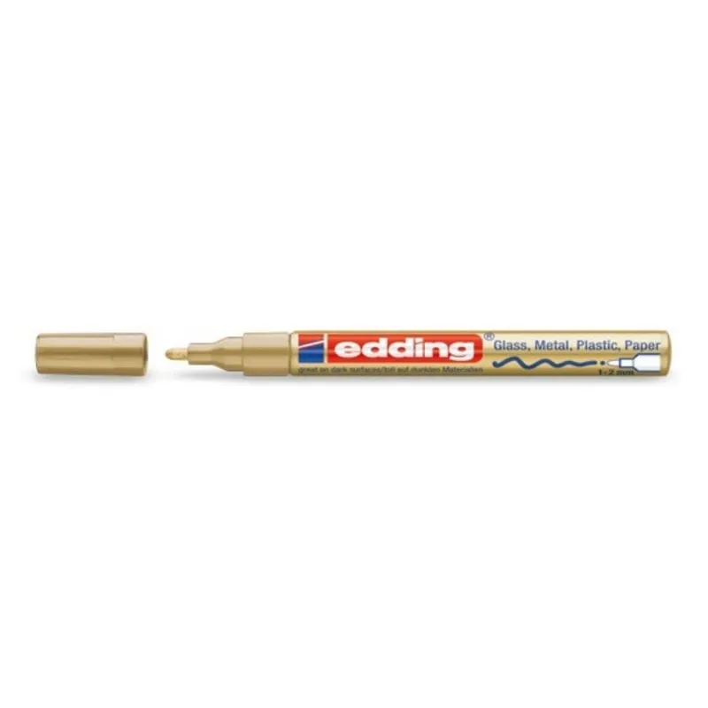 Pennarello Edding 751 Effetto Verniciato Punta Fine 1-2 mm Confezione da 10