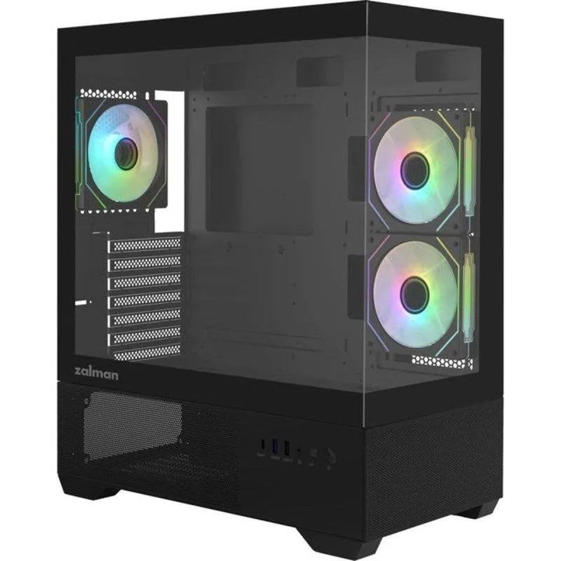 Case Zalman Chronix V2 ATX Mid Tower Nera con 2 Pannelli di Vetro Temperato