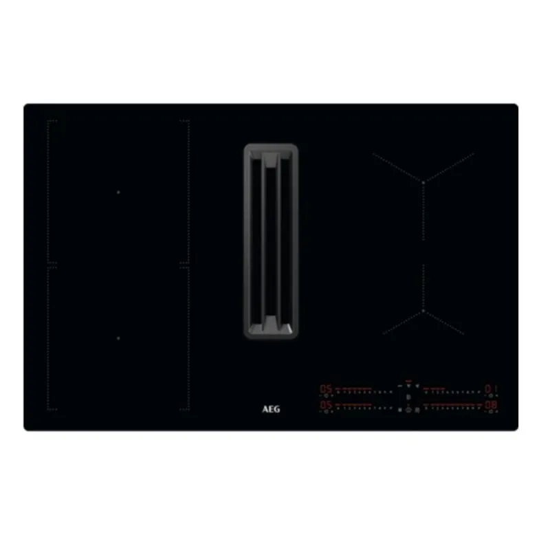 Piastra a induzione AEG CCE84543CB 4 zone 77 cm con cappa integrata