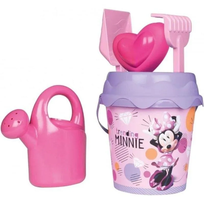 Secchiello da Spiaggia Minnie Smoby Rosa 17 cm con Accessori