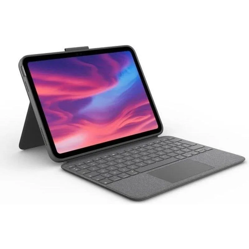 Custodia Tastiera Logitech Combo Touch iPad 10ᵃ Gen. AZERTY - Oxford Grey