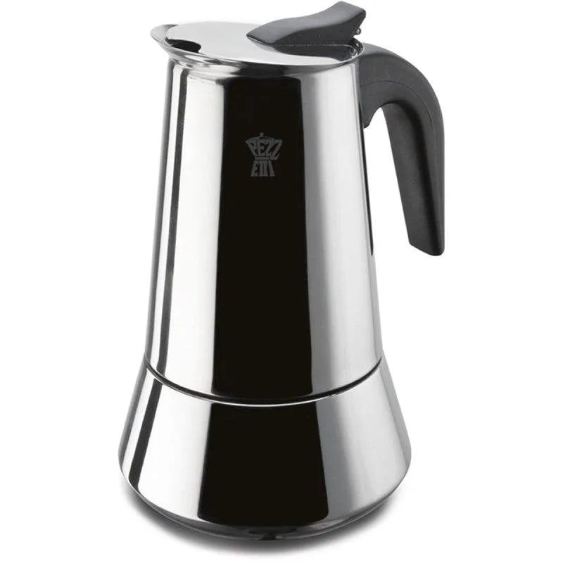 Caffettiera italiana Pezzetti Steelexpress acciaio inox 6 tazze induzione