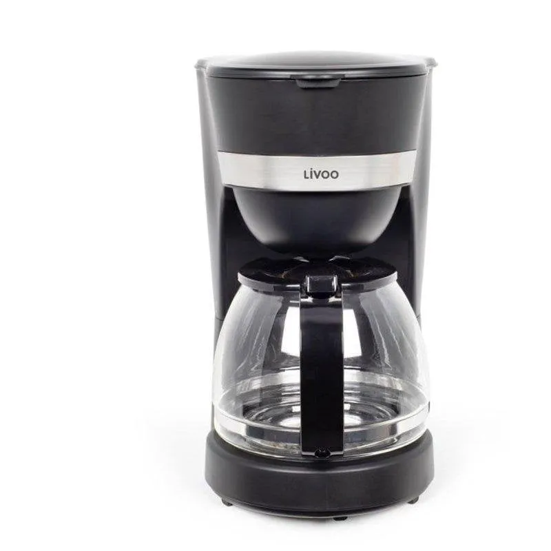 Caffettiera a filtro Livoo DOD200N 1,25 L 750 W Nera con funzione mantenimento caldo
