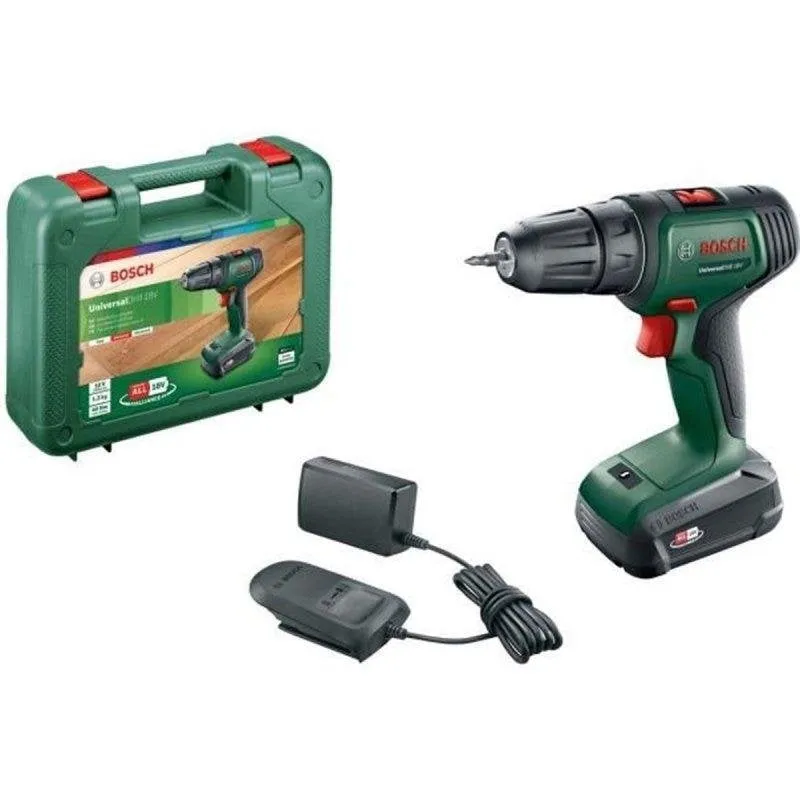 Trapano avvitatore senza fili Bosch UniversalDrill 18V con batteria 1,5Ah