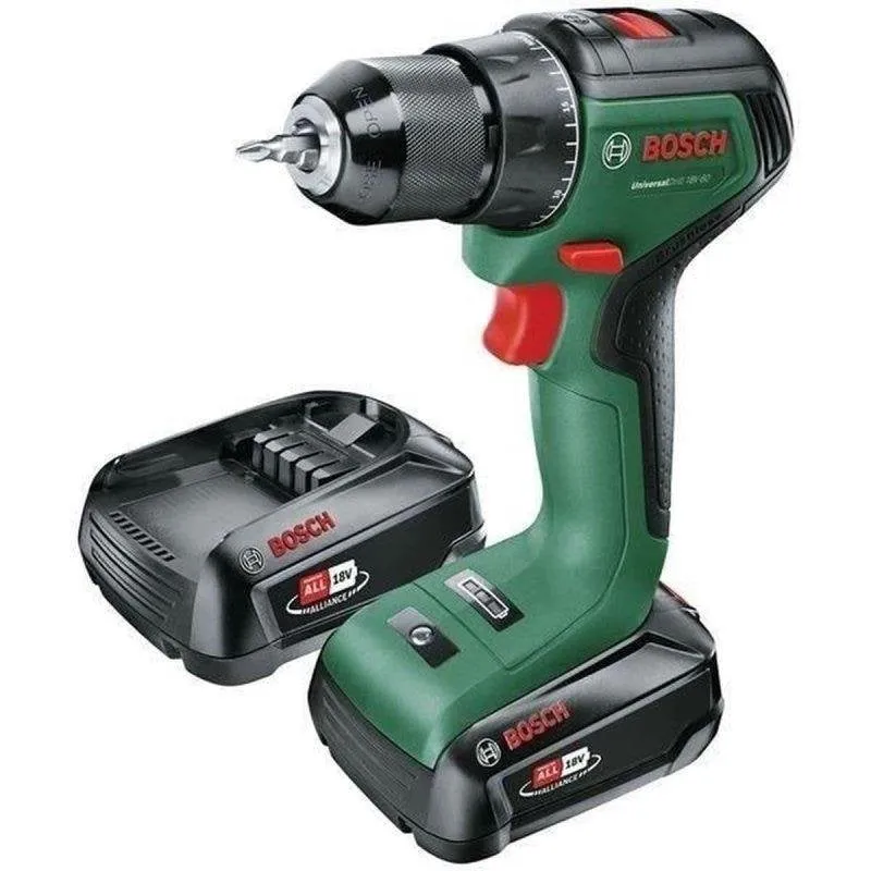 Trapano/Avvitatore senza fili Bosch UniversalDrill 18V-60 Brushless 60 Nm Mandrino 13 mm